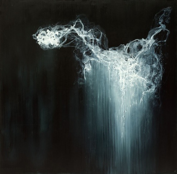 nearlya:  Stohead.  Reality Breakdown, ink and acrylics on canvas, 2013 One Step