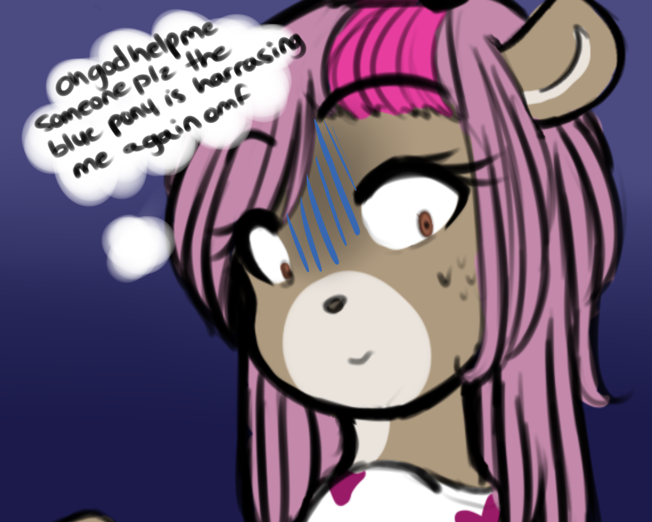 ask-internetexplorer:cosmicapotatoes:blue pony plz i just want to talk to doge((she