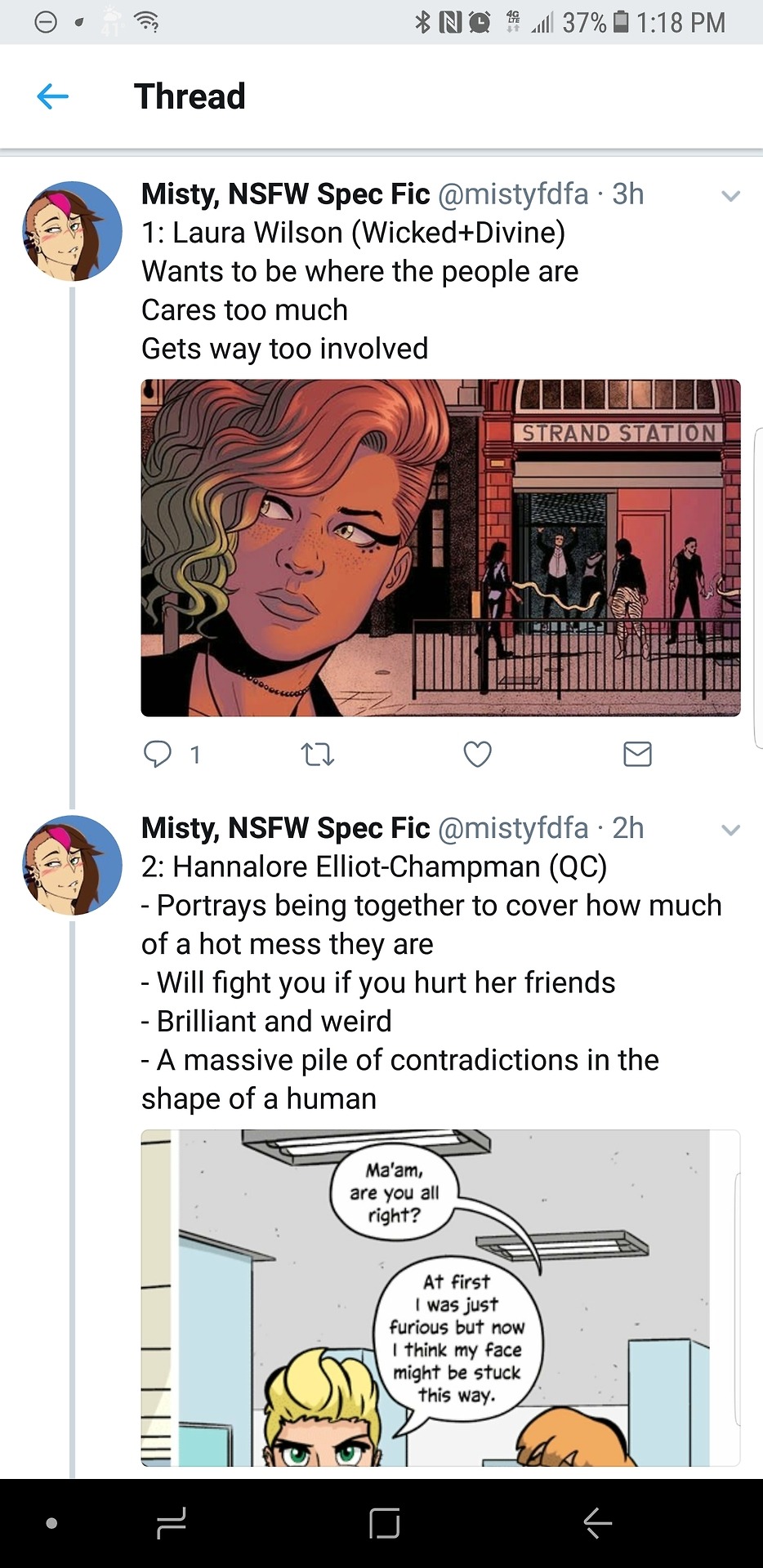 First eight responses