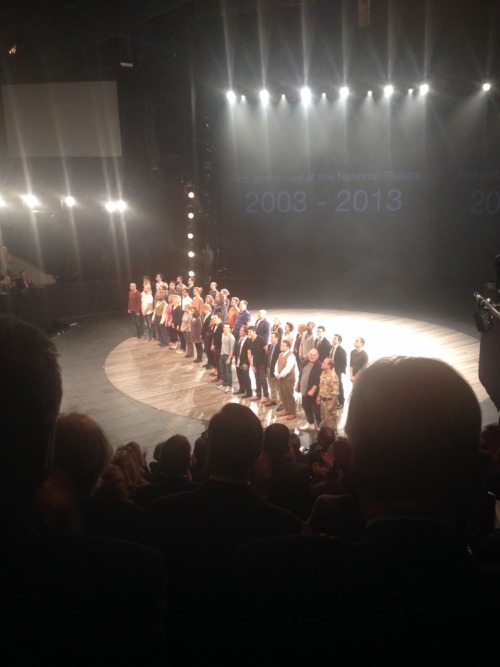 waggers12: Curtain call at the national theatre 50th anniversary performance! This cast is just out 