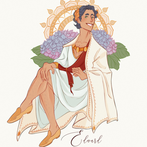 He’s here! The Groom is here!! The clothes are mostly inspired on Greek culture (cuz he’
