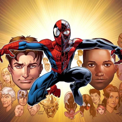 amzspiderman:  This pic…I just can’t…my nerdy/geeky feels…aaahhhh  #ultimatespiderman #spiderman #peterparker #milesmorales #marvel #sony #stanlee #brianmichaelbendis #bendis #davidmarquez #markbagley #andrewgarfield #kristopherhamilton #marcwebb