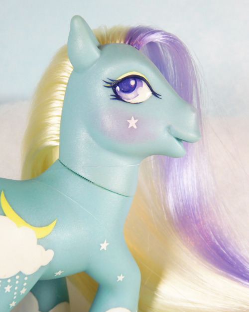 Hushabye is a repainted and rehaired G3 MLP one-of-a-kind customs. He’s on Etsy now and you can buy 