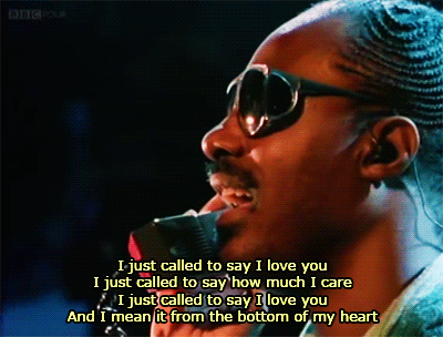 Only 80 S Gifs Stevie Wonder I Just Called To Say I Love You