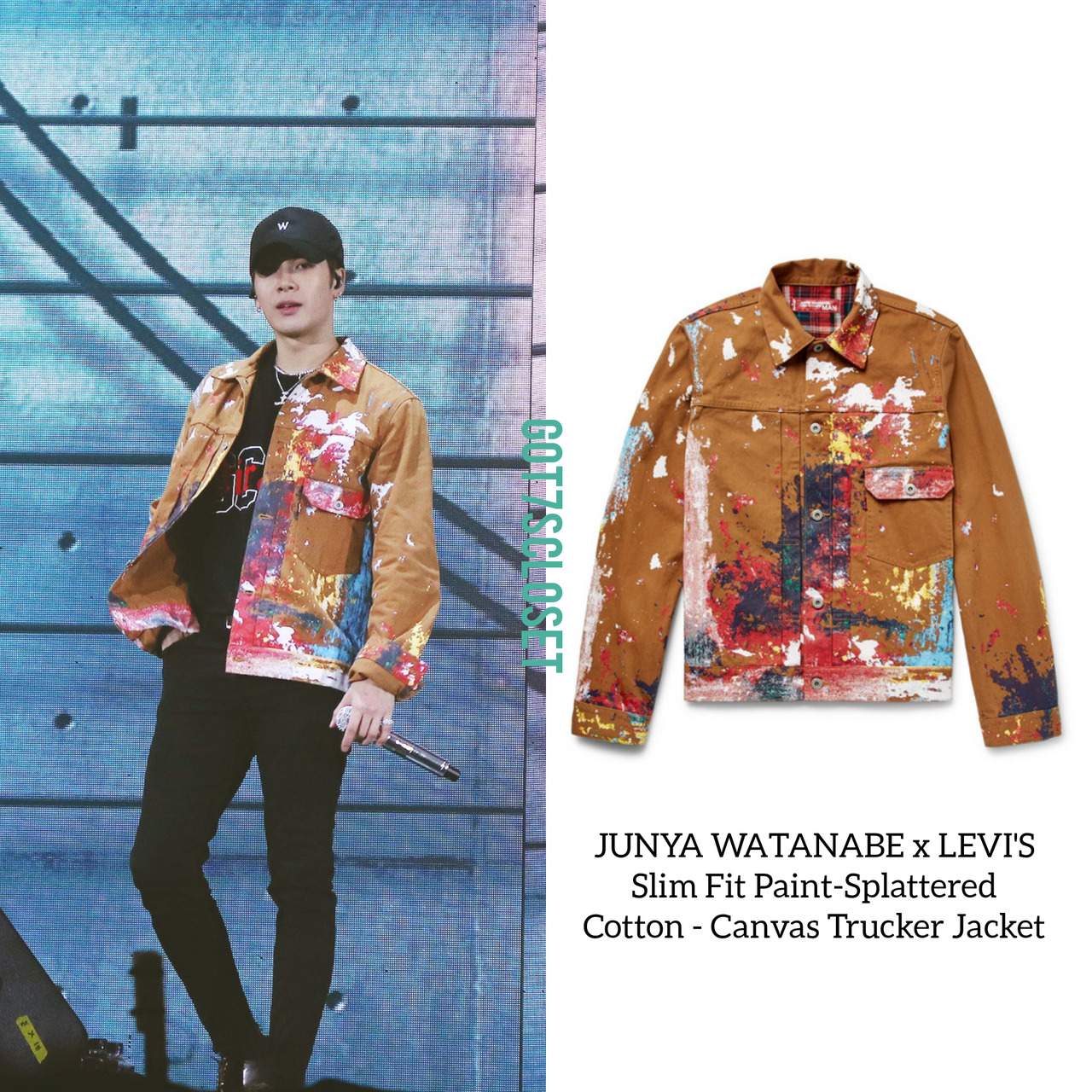 GOT7's Closet — [180511] Jackson wearing JUNYA WATANABE x Levi's -...