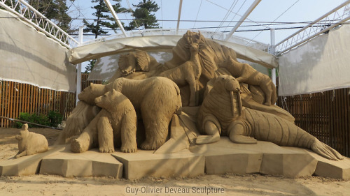 “Artic Animals”Tottori Sand Museum, Japan, March 2018.