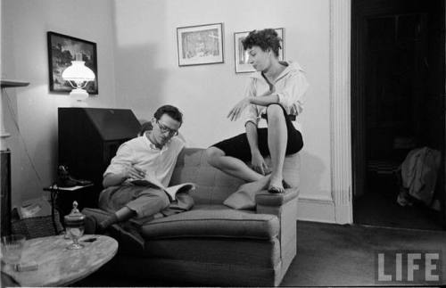 Sidney Lumet and Rita Gam(Yale Joel. 1952)