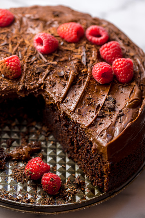 sweetoothgirl: Easy Single Layer Chocolate Cake