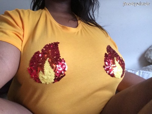 Porn photo freakyzionic: Flames on my titties ‘cause