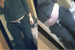 flabbybellyqueen:  Me, 8 month difference. Food is awesome.