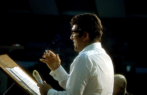 Dean Martin at a recording session, c. 1962