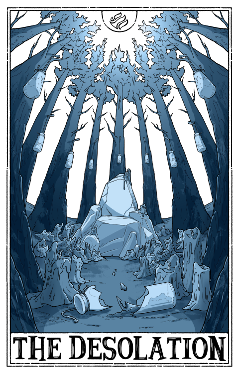 speakerunfolding: I’m so excited to finally post these: my tarot designs for the RQ merch stor