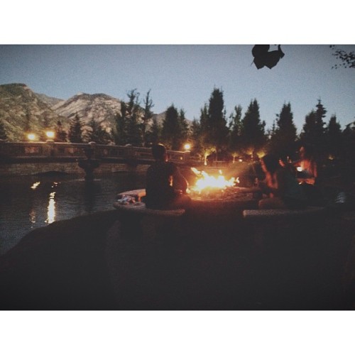 S'mores, fire, guitar and hating pictures Jacqueline posts of me. @jacqueenmcqueen @thegabes @camill