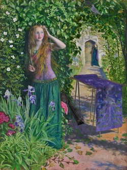 pre-raphaelisme:  Fair Rosamund by Arthur