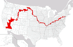 thesapphicraven:  one-for-all-plus-ultra:  bunjywunjy:  cutestprincess:  mapsontheweb: You CAN connect NYC and LA using non-rectangular counties.  Petition to make this a new state   Idaho Plus  long island 2 electric bugaloo  longer island 