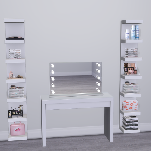 IKEA Inspired MALM Dressing Table &amp; LACK Shelf Unit• 6 Swatches!DOWNLOADPatreon early a