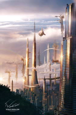 metropolisoftomorrow:  Futuristic City by Vitaly-Sokol on DeviantArt