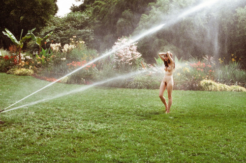 It has been many years since I “played” in the sprinklers. The other day, I went out to 