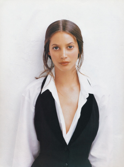 the-original-supermodels:Artistry - Harper’s Bazaar US (1993)Christy Turlington by Patrick Demarchel