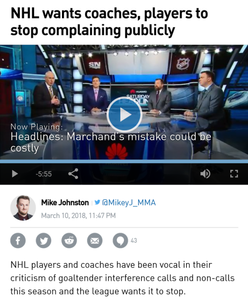 If only there was a way to stop players and coaches from publicly complaining about a problem…. Arti