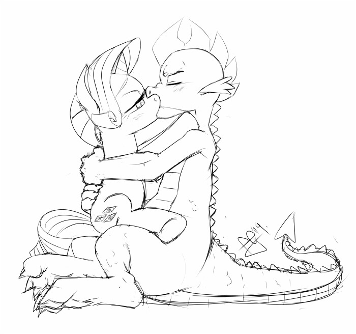 pia-chan:  there is never enough of Spike x Rarity lovelyness &lt;3  &lt;3