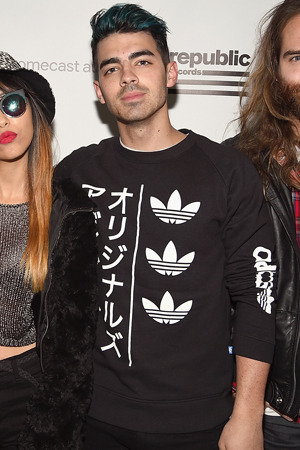 DECEMBER 10TH, 2015: DNCE attends the Republic Records holiday party in New York City. Adidas Origin