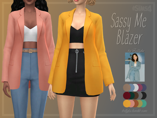 trillyke: Sassy Me BlazerOversized blazer, inspired by Red Velvet’s Seulgi. The blazer is in the top