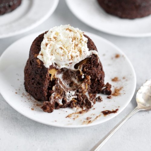 dessertgallery - Chocolate Peanut Butter Lava Cake-Your source of...