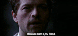 samsbeautifulbrokensoul:   5.13 || 6.20  This has been a ‘if you don’t think Sam and Cas are friends, then you are wrong&rsquo; PSA (◡‿◡✿) 