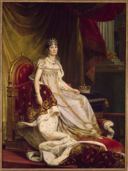 deutschemark:  Portrait of Joséphine de Beauharnais, Empress of the French, in coronation robes - 1807 - oil on canvas - Château de Fontainebleau 