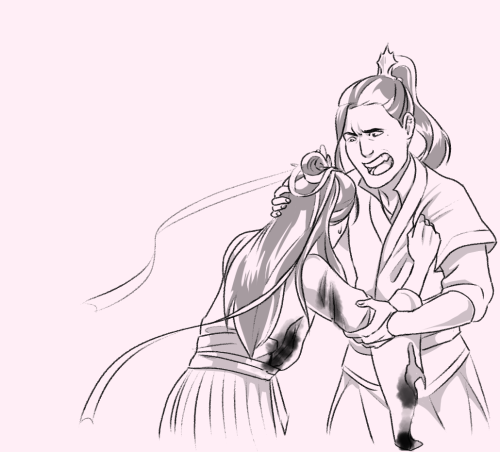 Me and my friend collaborated for Liushen week! Check out these scenes and more in her fic: Tired of