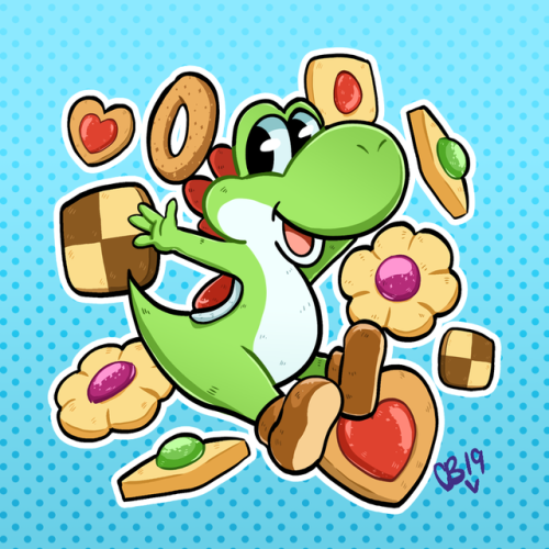 Yoshi cookie! Stickers and keychain charms coming soon! :3 Etsy  |  Instagram