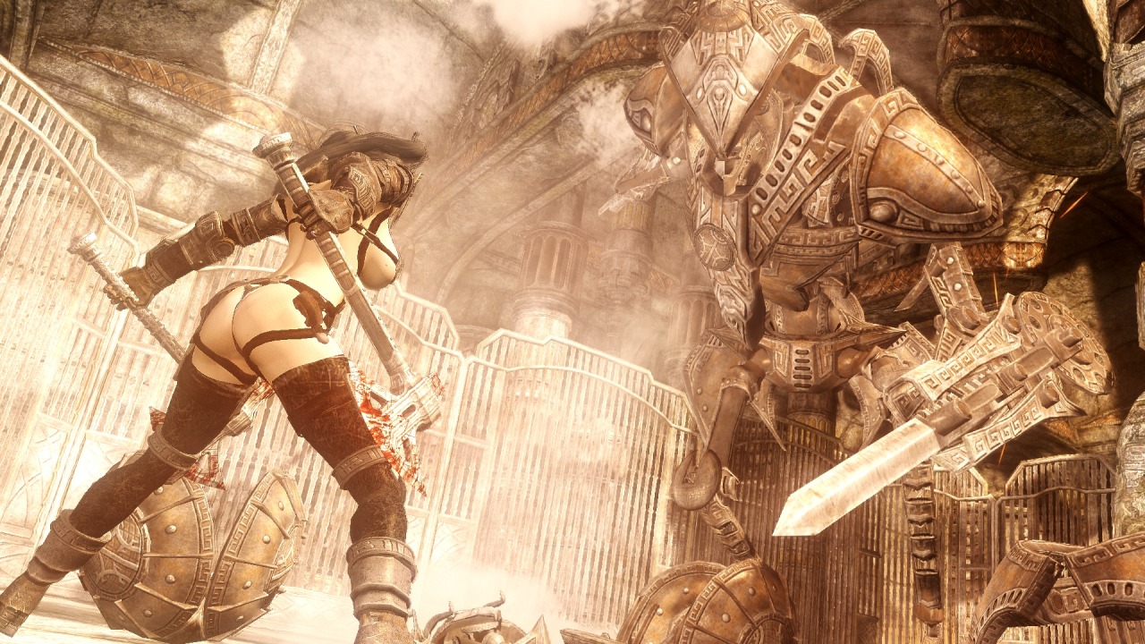 Dwarven Bikini Armor &amp;   Rusty Steel Dwarven Dwemer Overhaul    ( ﾟ∀ﾟ)o彡
