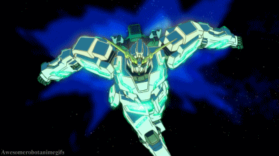 mecha-gifs:  Spotlight Sunday: Unicorn Gundam (Awakened)