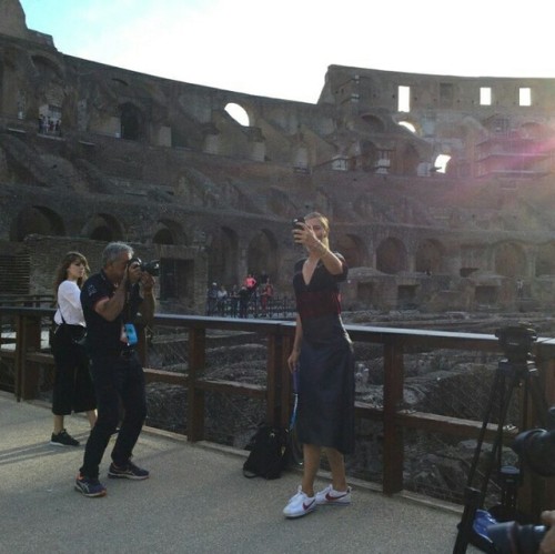 alwayswithsharapova:Maria Sharapova at the Colosseum in Roma, Italy. May 14, 2017.