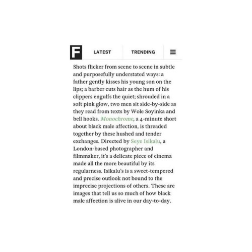 @thefader on &lsquo;monochrome&rsquo; from #skinnyjeansfilm  you can help me finish SKINNY J