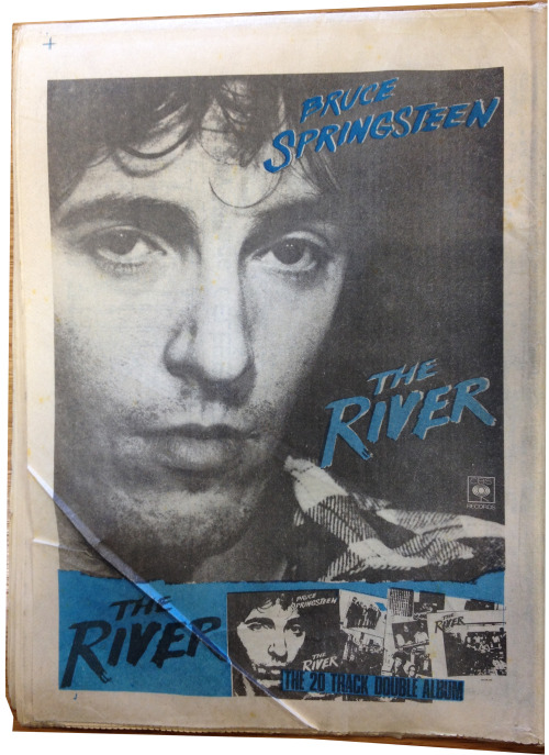 riuclassic:Issue 40, November 1980, back coverFull page ad for Bruce’s The River. 