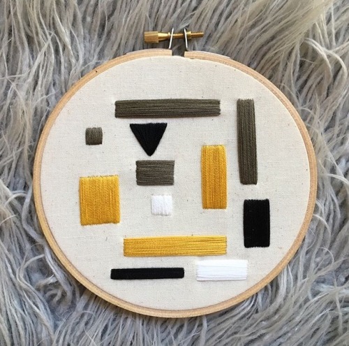 Shapes Embroidery Hoop ($40) by @embroiderybyjessi (on Instagram & FB) Shop at etsy.com/shop/emb