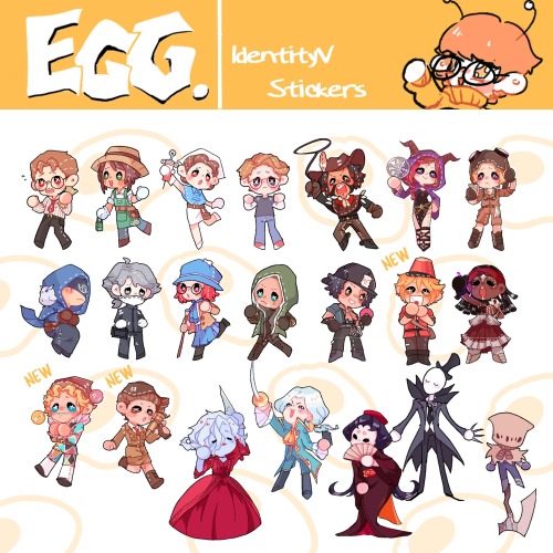 I’ve finally added my Identity V merch onto my Etsy store!Stickers and charms mainly, please g