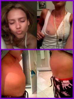 nude-celebz:  Jessica Alba leaked pics. I
