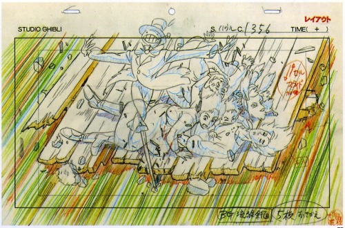 ghibli-collector:Hayao Miyazaki’s Anime Blueprint Layouts - Howl’s Moving Castle (2004)