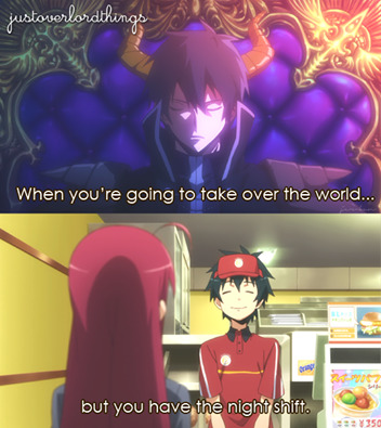 Anime Memes - Some Devil is a Part Timer ending spoilers
