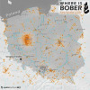 Beaver observations locations in Poland.