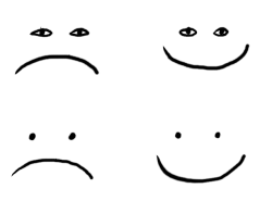 birdarangs:  karynchaotic:  take your smileys from normal to unsettling in one easy step by putting just a little too much effort into the eyes   