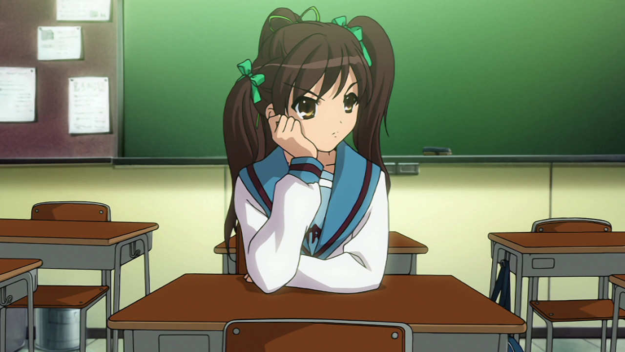 haruhisuzumiyafanpage:  The Melancholy of Haruhi Suzumiuya Episode 01 
