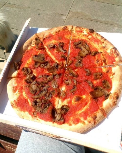 Eating pizza close to the seaside makes the experience of eating it even better Do you love pizza to