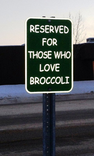 “Reserved for Those Who Love Broccoli” Parking Spot by Enokson on Flickr.Grocery store s