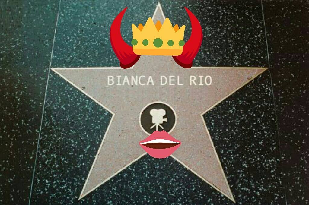 tampire: Stopped by to clean The Bianca Del Rio Hollywood Star. Nothing but respect