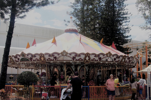 Red Lamps. Red Clocks. Red Carousel.