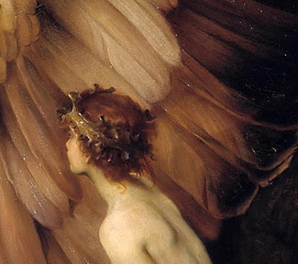 clara–lux:  DRAPER, Herbert James (1864-1920)The Lament for Icarus, detail1898Oil on canvasTate Britain, London Lic. x (prev. x) via Plum leaves    	 